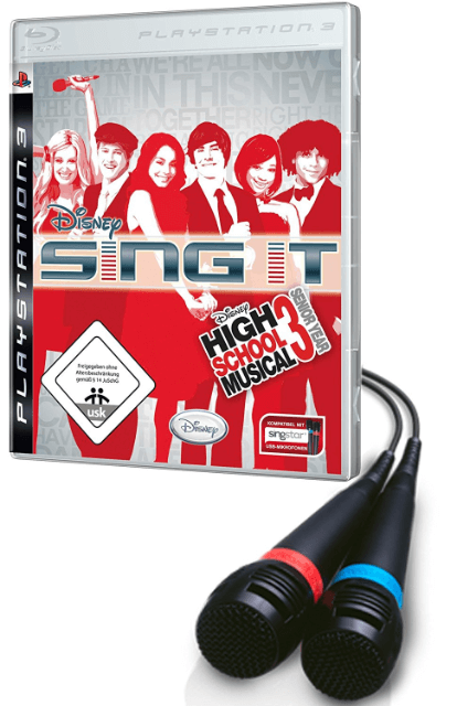 Disney Sing It High School Musical 3 Senior Year Microphone Bundle  - PlayStation 2 Kiegészítők