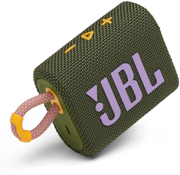 JBL GO 3 hordozható bluetooth hangszóró (zöld-lila) - Kiegészítők Hangfal