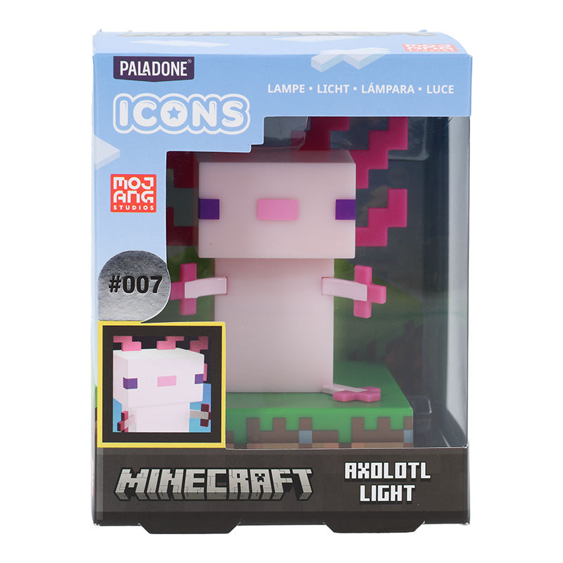 MInecraft Icons Lámpa Axolotl (007)