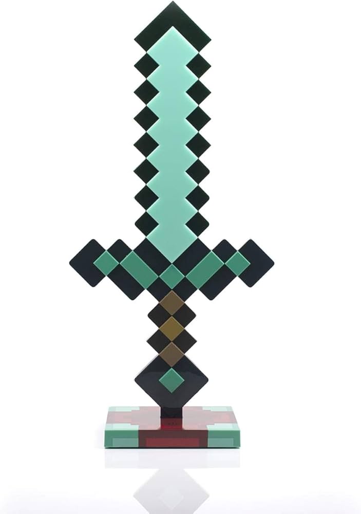 Minecraft Diamond Sword Lámpa (40cm)