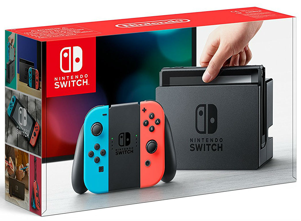 Nintendo Switch Neon Red and Neon Blue Joy Con 128gb