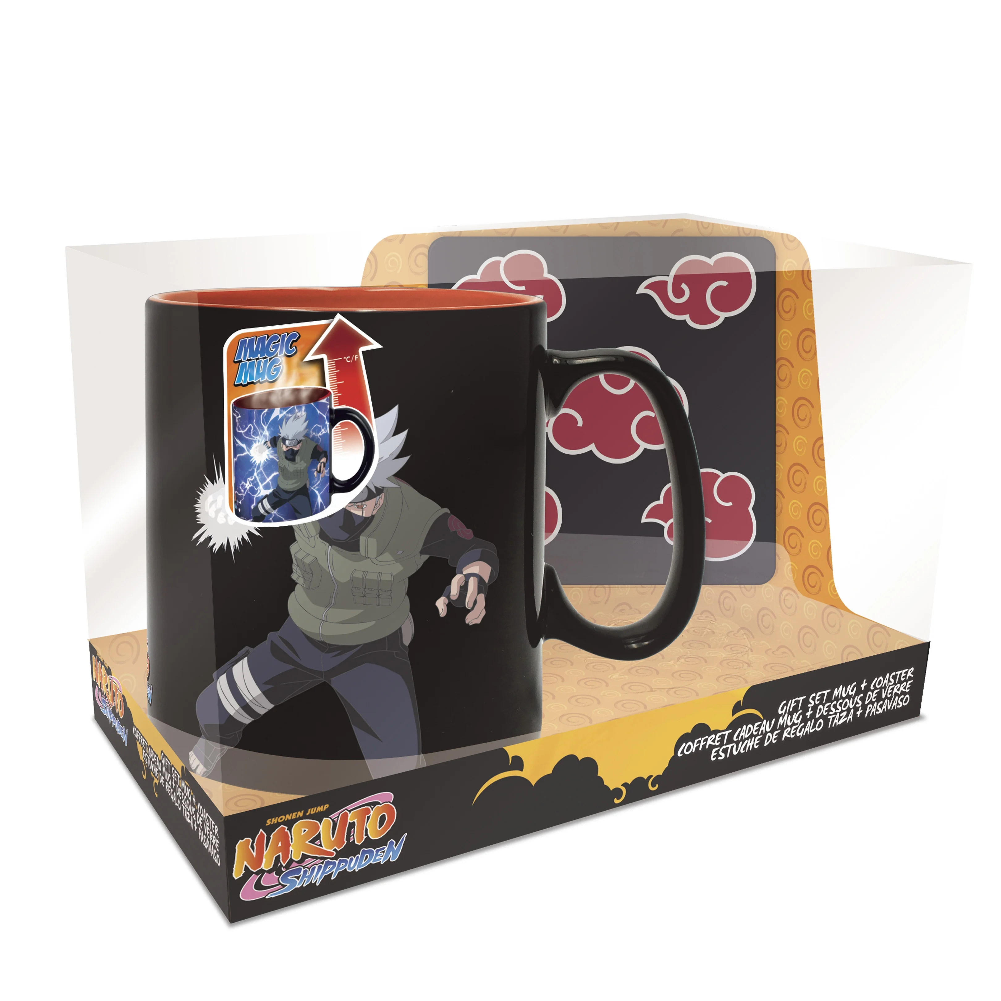 Naruto Shippuden Gift Set (Höre Változó Bögre (460ml), Alátét)