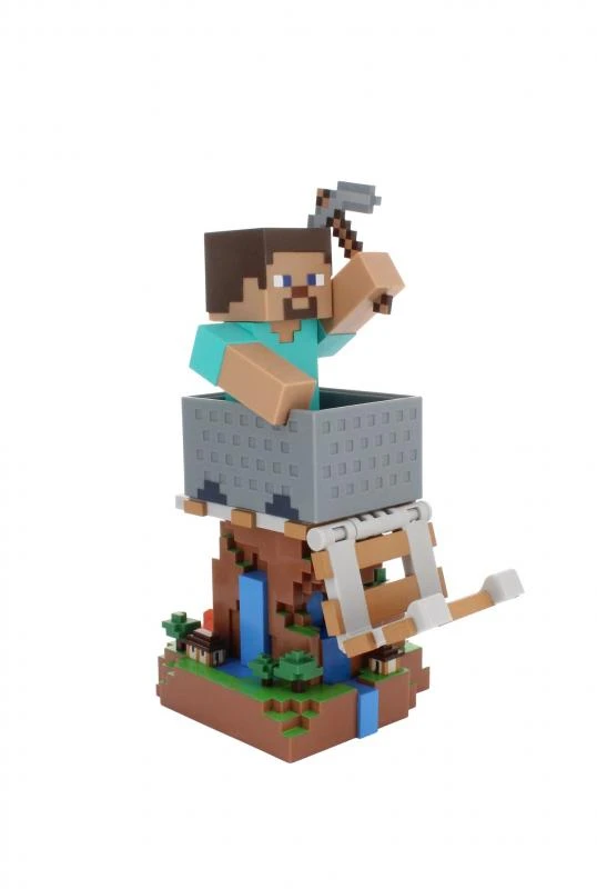 Minecraft Steve phone & controller holder (20 cm)